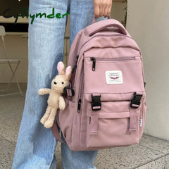 Cyflymder New Waterproof Nylon Women Backpack Korean Japanese Fashion Female Students Schoolbag