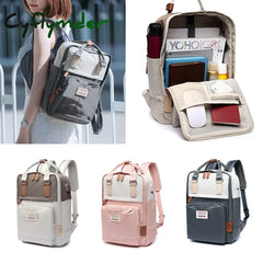 Cyflymder New Women Backpack Fashion Contrast Color Laptop Backpacks Travel Backbag Cute School