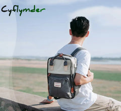 Cyflymder New Women Backpack Fashion Contrast Color Laptop Backpacks Travel Backbag Cute School