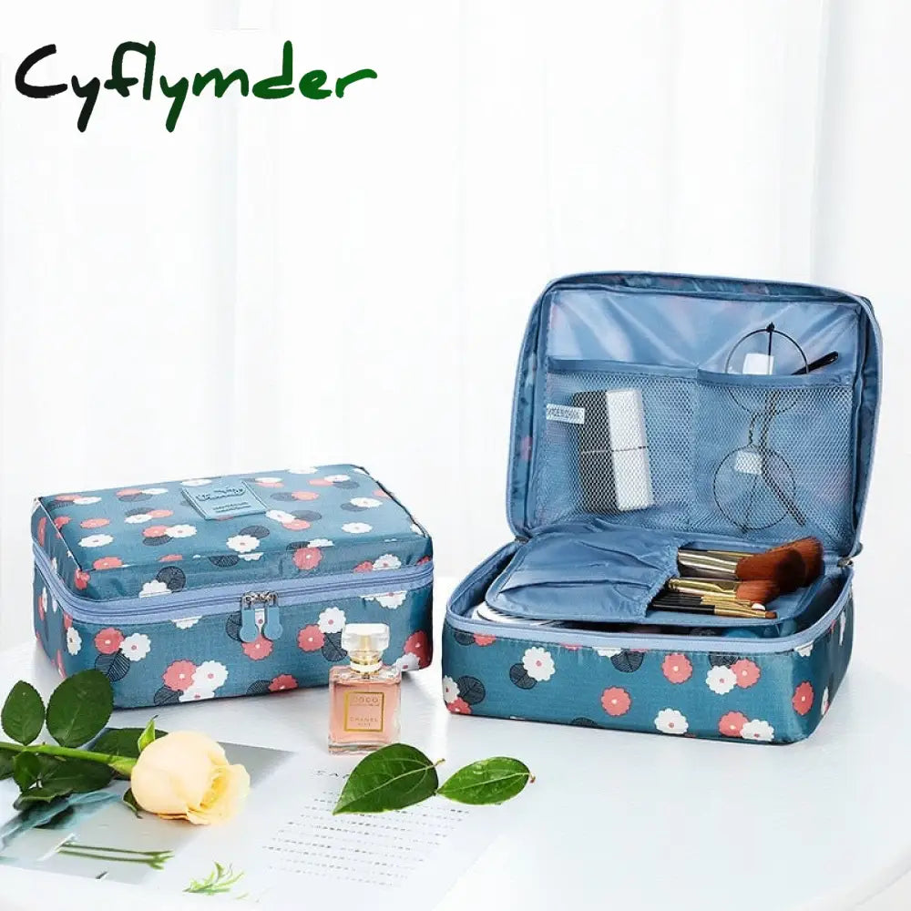Cyflymder New Women Cosmetic Bag Multifunction Makeup Grooming Kit Beauty Case Toiletries Organizer