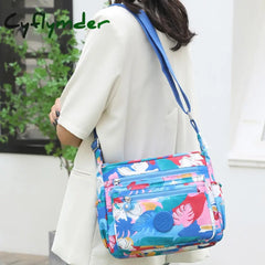 Cyflymder New Women Shoulder Bags Floral Print Women’s Handbags Designer Crossbody Messenger Bag