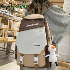 Cyflymder New Women Waterproof Nylon Laptop Harajuku Book Bag Girl Kawaii Travel School Fashion