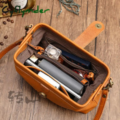 Cyflymder Newest Designer Woman Bags Handmade Genuine Leather Ladies Shoulder Bag Crossbody Female