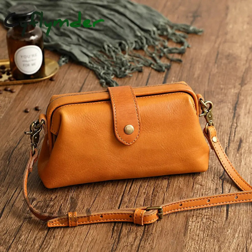 Cyflymder Newest Designer Woman Bags Handmade Genuine Leather Ladies Shoulder Bag Crossbody Female