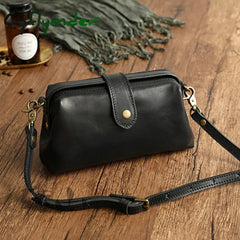 Cyflymder Newest Designer Woman Bags Handmade Genuine Leather Ladies Shoulder Bag Crossbody Female