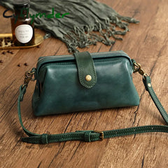 Cyflymder Newest Designer Woman Bags Handmade Genuine Leather Ladies Shoulder Bag Crossbody Female