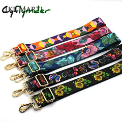 Cyflymder Nylon/Cotton Bag Strap Woman Colored Straps For Crossbody Messenger Shoulder Accessories