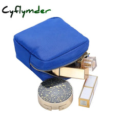Cyflymder Nylon Mini Makeup Bag Toiletry Cosmetic Storage Waterproof Zipper Small Pouch Coin