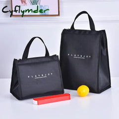 Cyflymder Nylon Portable Lunch Picnic Storage Bag Insulation Fresh Fruit Cold Drink Bento Pockets