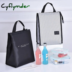 Cyflymder Nylon Portable Lunch Picnic Storage Bag Insulation Fresh Fruit Cold Drink Bento Pockets