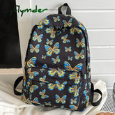 Cyflymder Nylon Student Schoolbag Women Backpack For Grils Teens Book Bag School Butterfly