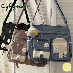 BACK TO SCHOOL Nylon Waterproof Canvas Women Handbags Shoulder Bag Japanese Ladies Messenger Bag Student School Crossbody Bags for Girl Satchel