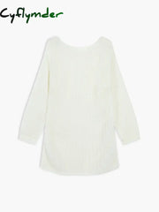 Cyflymder - Open Knit Oversized Sweater Sweaters