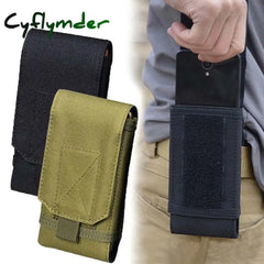 Cyflymder Outdoor Camouflage Bag Tactical Army Phone Holder Sport Waist Belt Case Waterproof Nylon