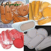 Cyflymder Oval /Round Bottom For Knitted Bag Leather Accessories Handmade With Holes Diy Crochet