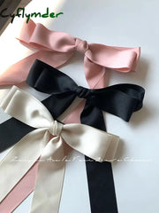Cyflymder Oversized Bow Hair Clip For Girls Ballet Style Ribbon Spring Headdress And Edge
