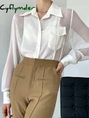 Cyflymder - Oversized Combination Mesh Shirt White / S Shirts