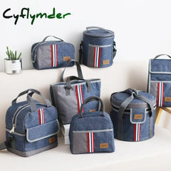 Oxford Lunch Bag Insulated Cooler Women kids Bento Bag Thermal Food Bag Carrier Accessories