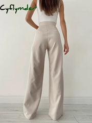 Cyflymder- Palazzo Tied Wide Leg Dress Pants