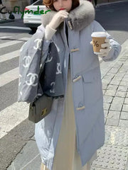 Parkas for Women Fleece Turtleneck Thermal Casual Loose Long Coat Winter New Fashion Pocket Zipper Warm Outerwear Cyflymder