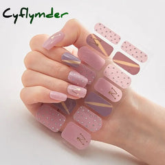 Cyflymder Patterned Nail Stickers Wholesale Supplise Strips For Women Girls Full Beauty High