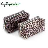 Cyflymder Pencil Case Big Kawaii Pencil Bags Stationery Trousse PU Leather Leopard Print Make Up Pen Case School