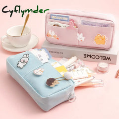 Cyflymder Pencil Case Cute Pencilcases Material Escolar Girl Back To School Supplies Piorniki