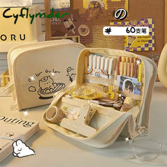 Cyflymder Pencil Case Korean Stationery Pencils Cases Big Bags For Girls Estuches Estojo Escolar