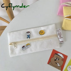 Cyflymder Pencil Cases Japanese Bags Organizer Pens Case Stationery For School Cute Office Items