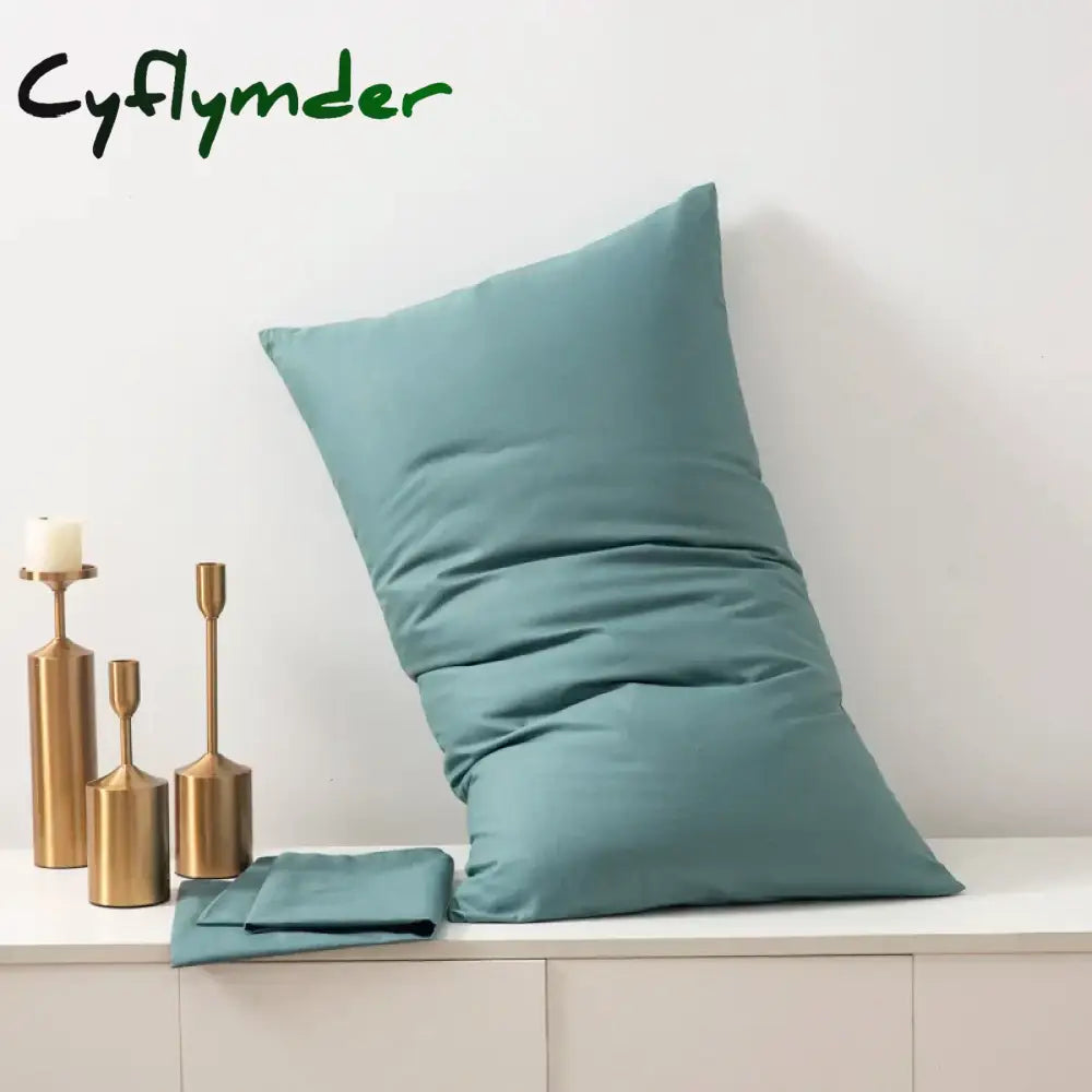 Cyflymder Pillow Cover 60S Egyptian Cotton Pillowcase White Pillow Case Superior Quality Bedding Pillow Case Cover 48x74