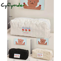 Cyflymder Pillow Pencil Case Girl Makeup Bag Portable Stationery Large-Capacity Student Coin