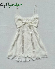 Cyflymder Plaid pattern suspenders emo girl Harajuku 90S tops bow decoration grunge punk rock aesthetic hip hop fashion