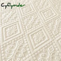 Cyflymder Plush Mattress Cover for Bed,stretch Soft Material Fitted Sheet Keep Warm,dust Protector,machine Washable