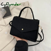 Cyflymder Popular Women Solid Color Handbags New Fashion Shoulder Bags Non-Woven Fabric Crossbody