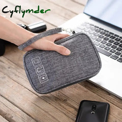 Cyflymder Portable Cable Digital Storage Bags Organizer Usb Gadgets Wires Charger Power Battery
