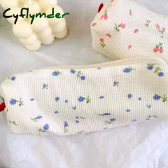 Cyflymder Portable Cartoon Bear Pencil Case With Pen Insert Animal Cute Bag School Student