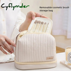 Cyflymder Portable Cosmetic Bags Women Travel Dry Wet Separation Makeup Storage Handbag Overnight