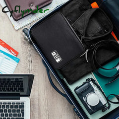 Cyflymder Portable Digital Storage Bag Usb Gadget Waterproof Cable Organizer Pouch Electronics
