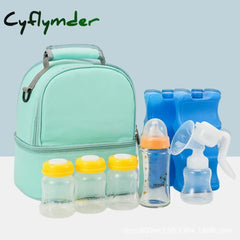 Cyflymder Portable Double Layer Cooler Lunch Bag Oxford Cloth Thermal Insulated Picnic Food Bento