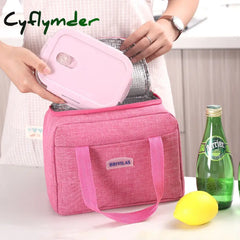 Cyflymder Portable Lunch Bag New Thermal Insulated Box Tote Cooler Handbag Bento Pouch Dinner