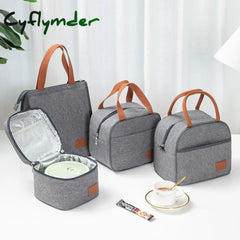 Cyflymder Portable Lunch Bag Women’s Men’s Thermal Cooler Rice Keep Fresh Pouch Picnic Food