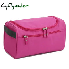Cyflymder Portable Makeup Bag Unisex Capacity Waterproof Cosmetic Organizer Toiletry Hanging Case Pouch for Women Men