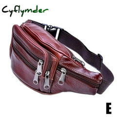 Cyflymder Portable Men’s Mobile Phone Pockets Leather Belt Clip Bag Pouch Fashion Crossbody