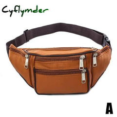 Cyflymder Portable Men’s Mobile Phone Pockets Leather Belt Clip Bag Pouch Fashion Crossbody