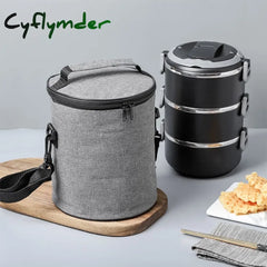 Cyflymder Portable Oxford Cloth Lunch Bags Food Cooler Box Children Bento Thermal Pouchs Picnic