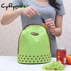 Cyflymder Portable Travel Picnic Oxford Tote Bag Organizer Insulated Thermal Carry Bento Food