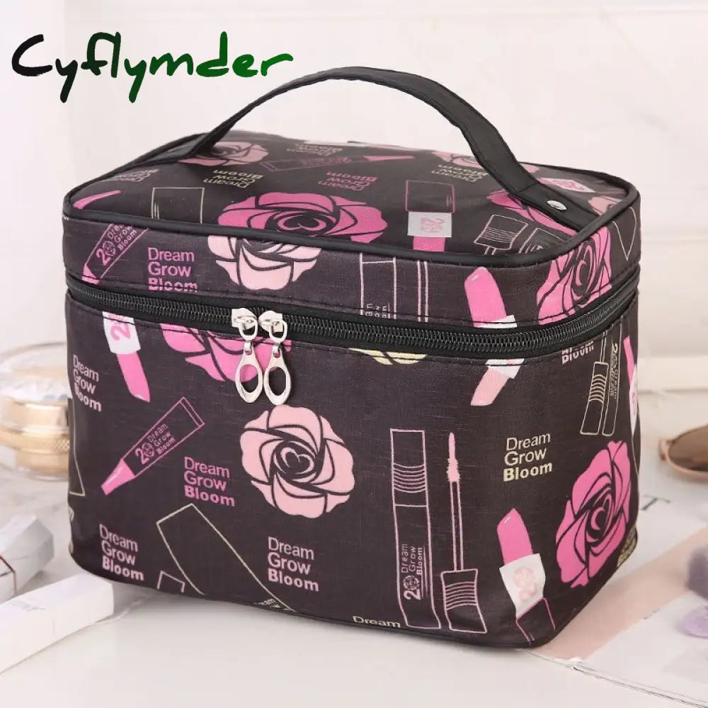 Cyflymder Portable Travel Wash Bag Female Transparent Waterproof Makeup Storage Pouch Large
