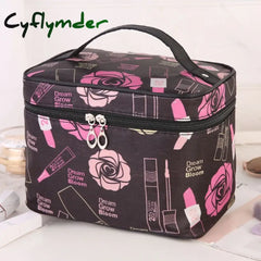 Cyflymder Portable Travel Wash Bag Female Transparent Waterproof Makeup Storage Pouch Large