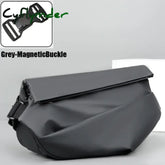 Cyflymder Premium Waterproof Magnetic Buckle Crossbody Bag Personality Fashion Men Messenger Bag Black Minimalist