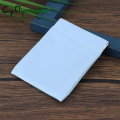 Cyflymder PU Leather Coin Purse Earbuds Earphone Holder Pouch Wallet Change for Women Men